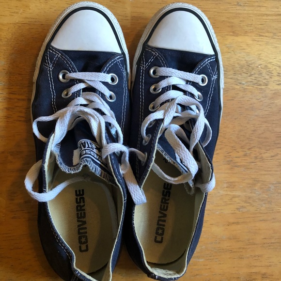 Navy blue canvas Converse Unisex, M5, W7 nice!! - Picture 4 of 8